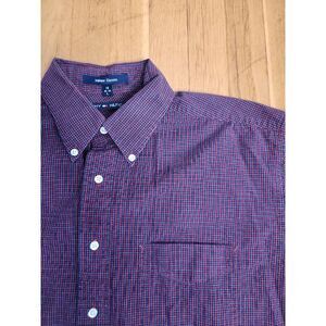 Vintage Tommy Hilfiger Button Down Shirt Mens‎ Size 16 Large Sleeve Cotton   Y2K